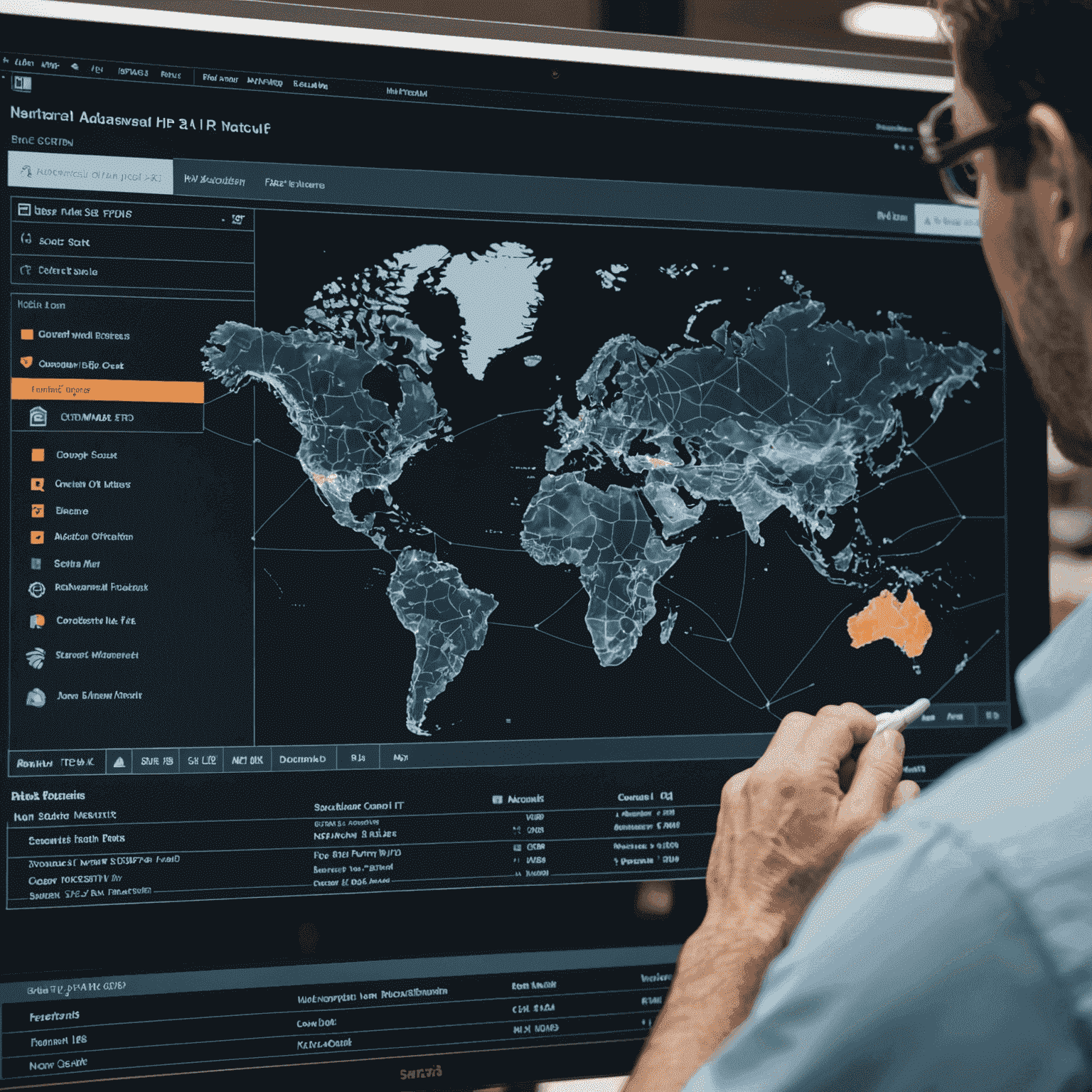 Interface d'Advanced IP Scanner montrant un scan de réseau en cours