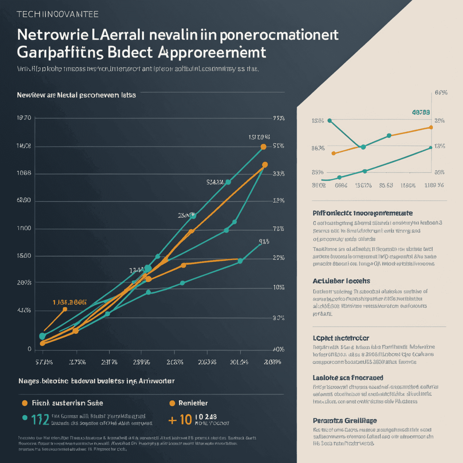 Graphique montrant l'amélioration des performances réseau après l'adoption d'Advanced IP Scanner chez Tech Innovante